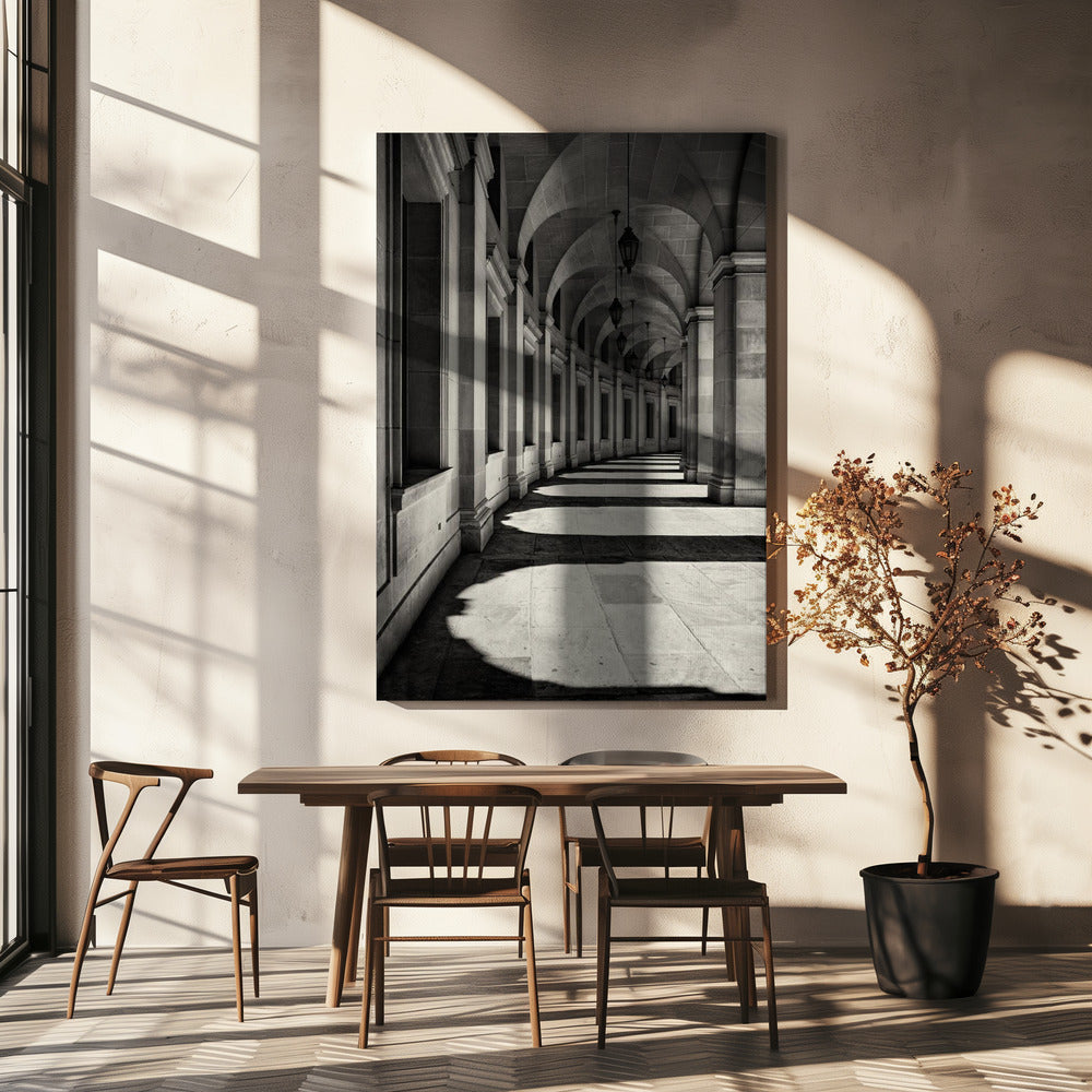 Korytarz zakrzywiony | Wydruki na łótnie