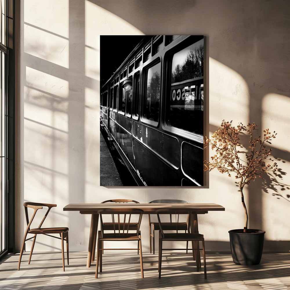 La chica del adiós....yéndose | Impresiones en Lienzo