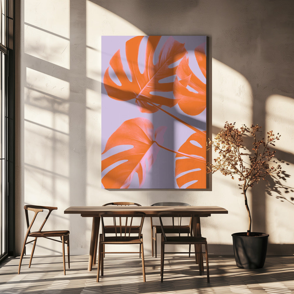 Monstera Purple 04 | Canvas