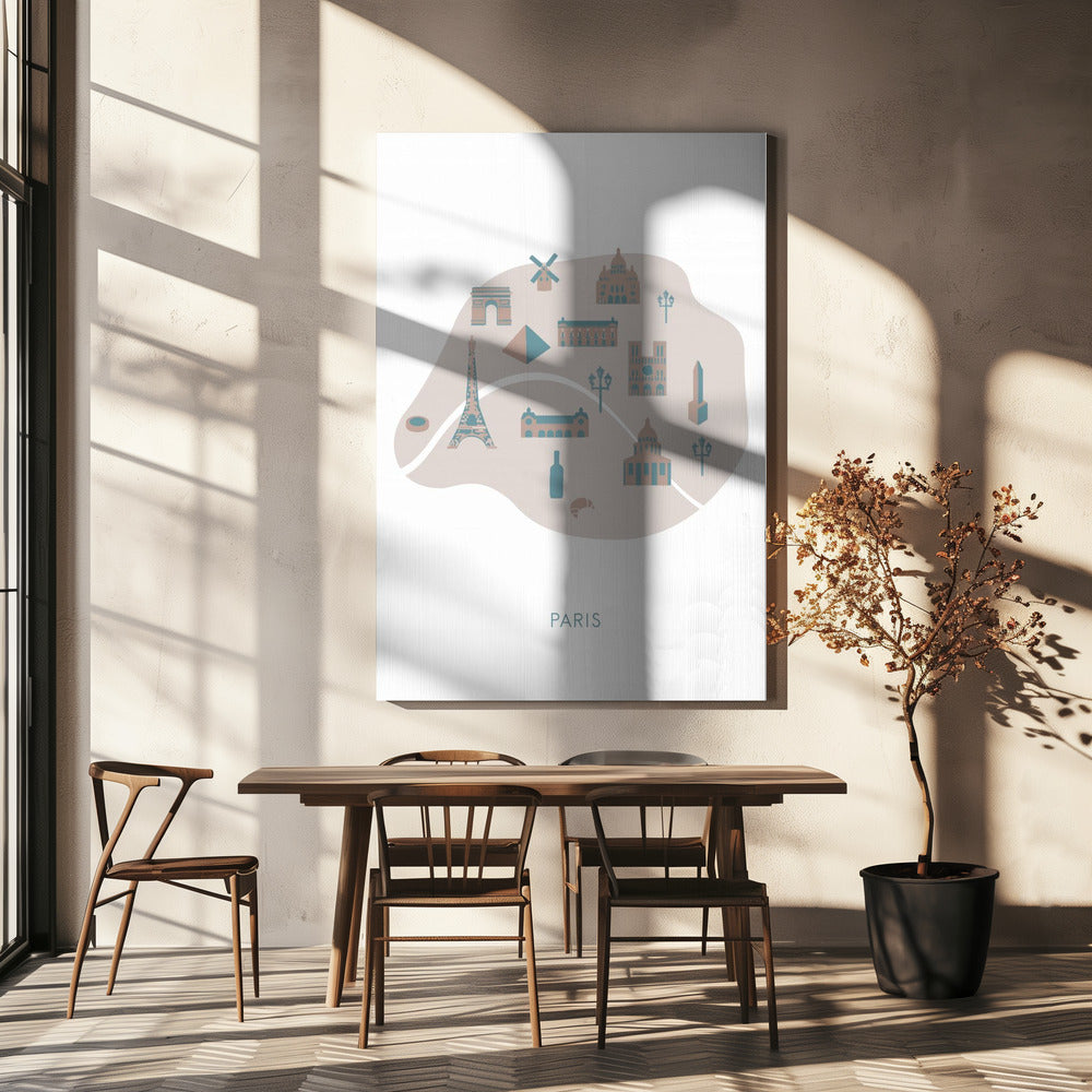 Paris Map | Canvas