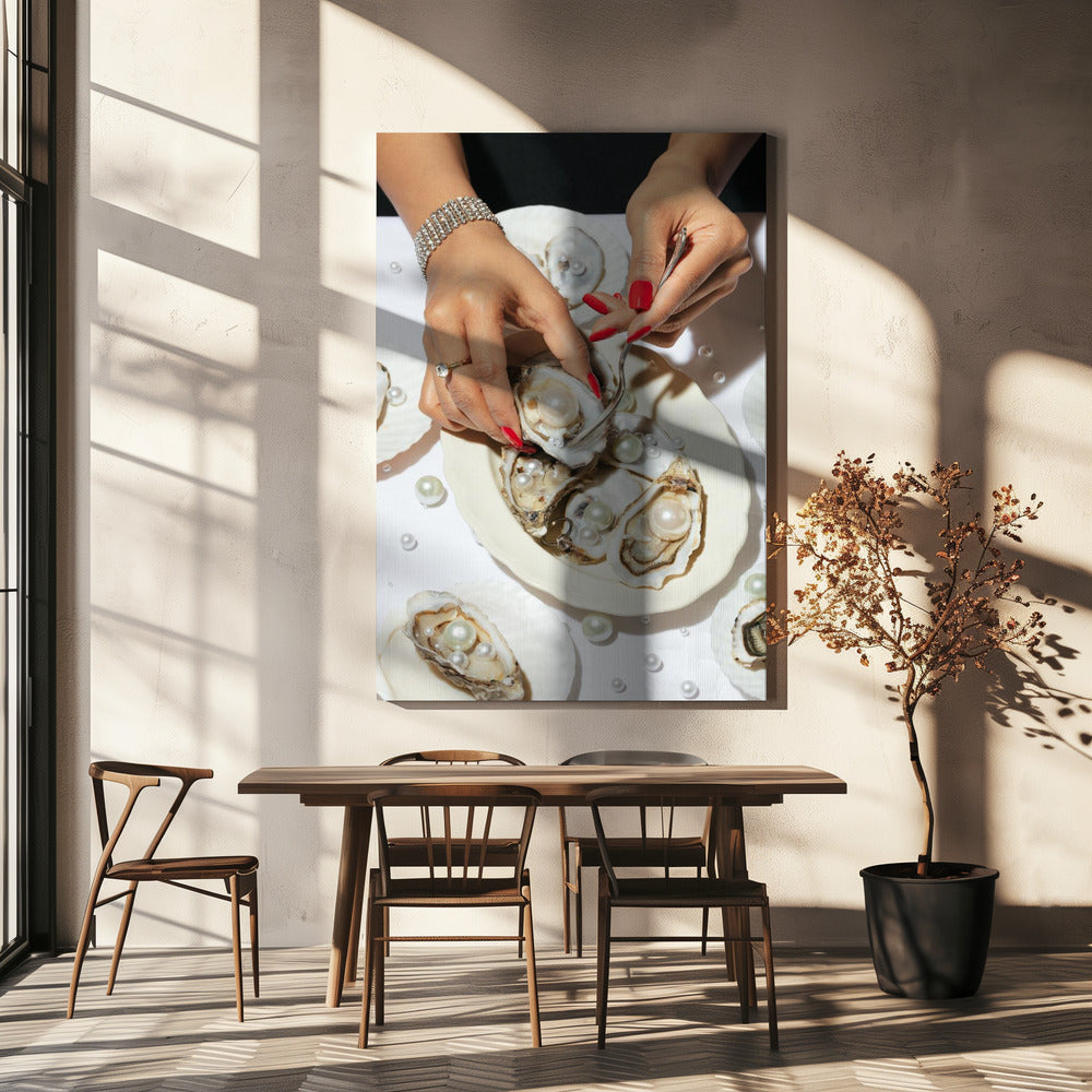 Oyster & Pearls No 01 | Canvas