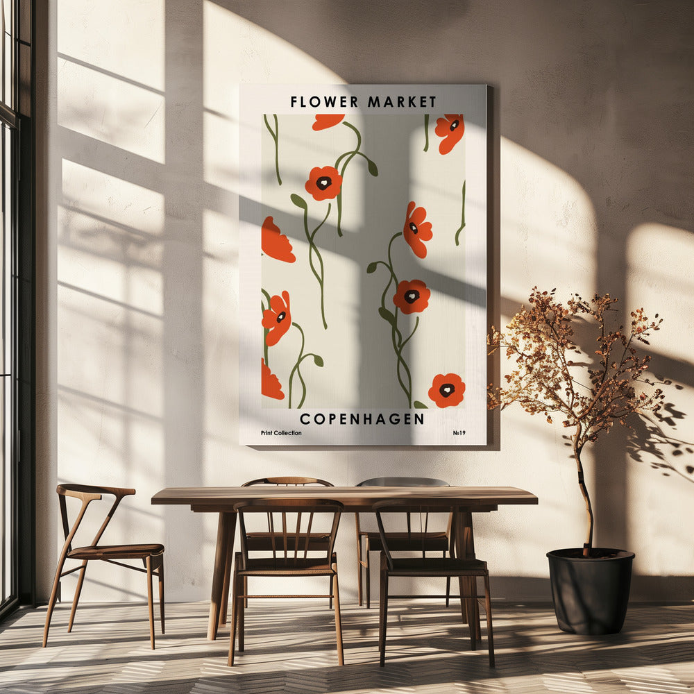 Blomstermarknaden i Köpenhamn | Canvas