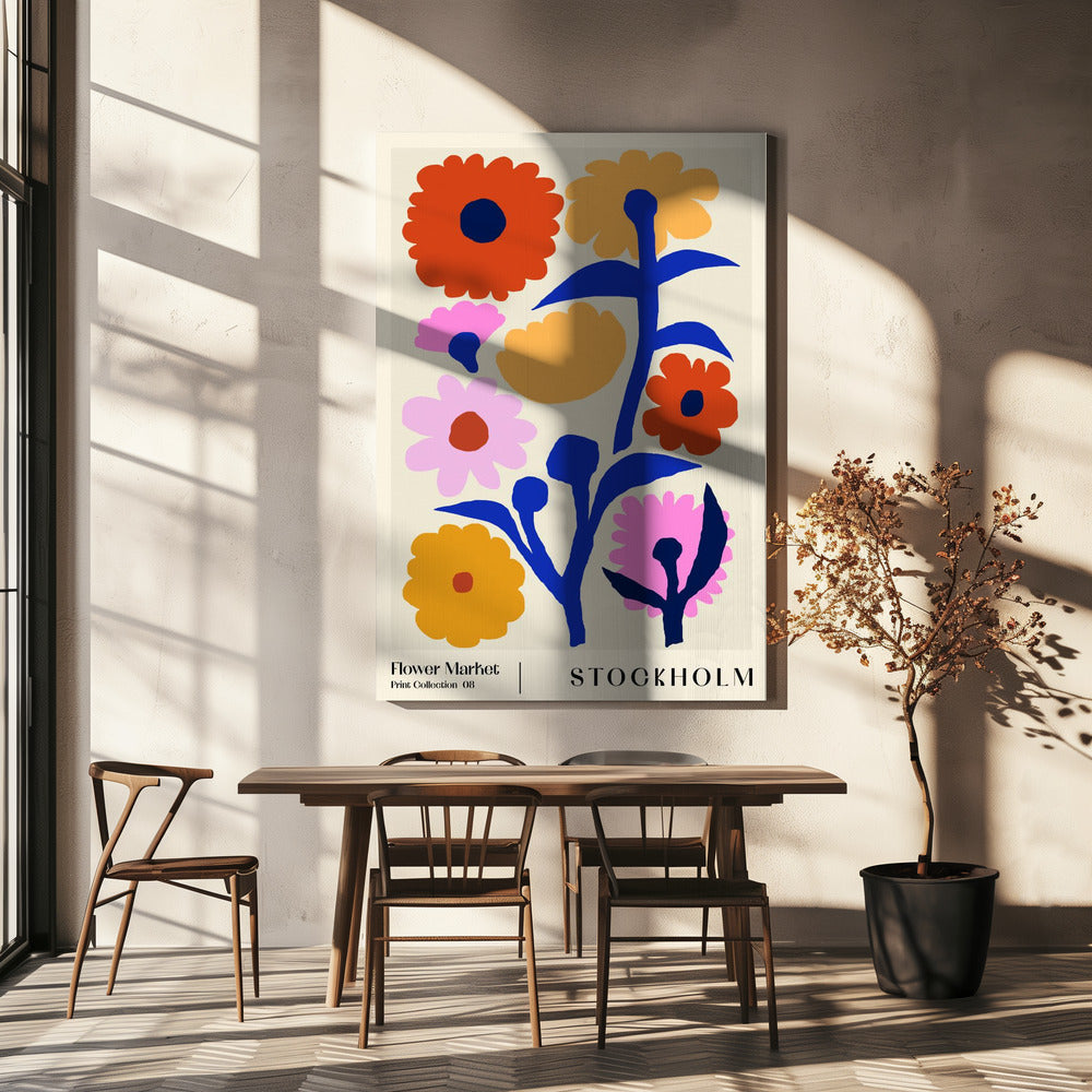 Blumenmarkt. Stockholm | Leinwand-Bilder