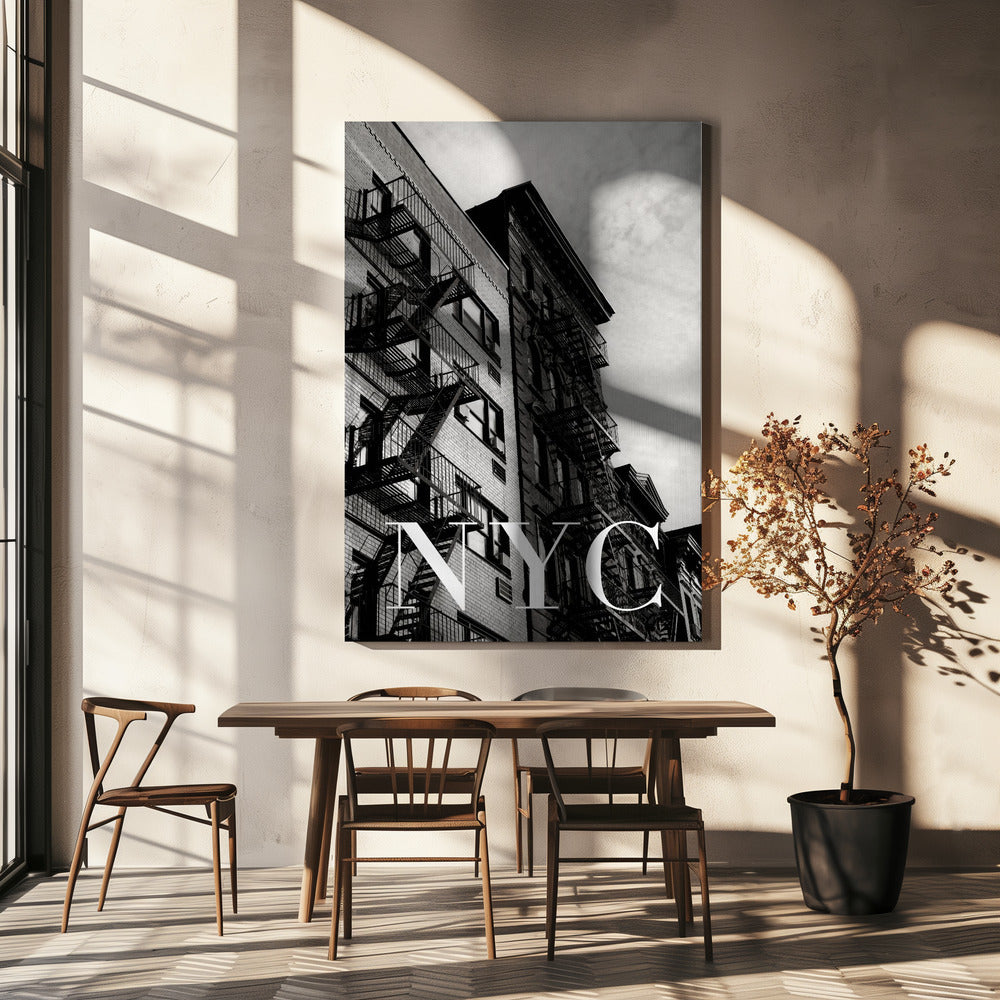 NYC-Feuerleitern 2 | Leinwand-Bilder