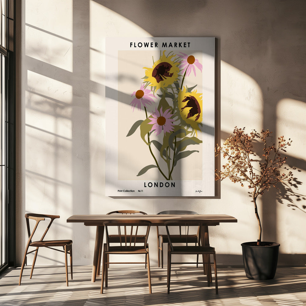 Kukkamarkkinat. Lontoo | Canvastaulut
