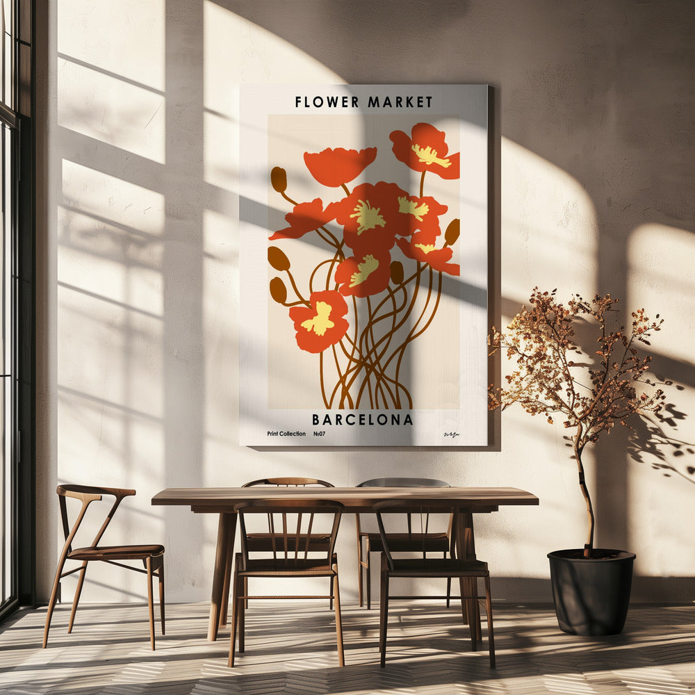 Blumenmarkt. Barcelona | Leinwand-Bilder