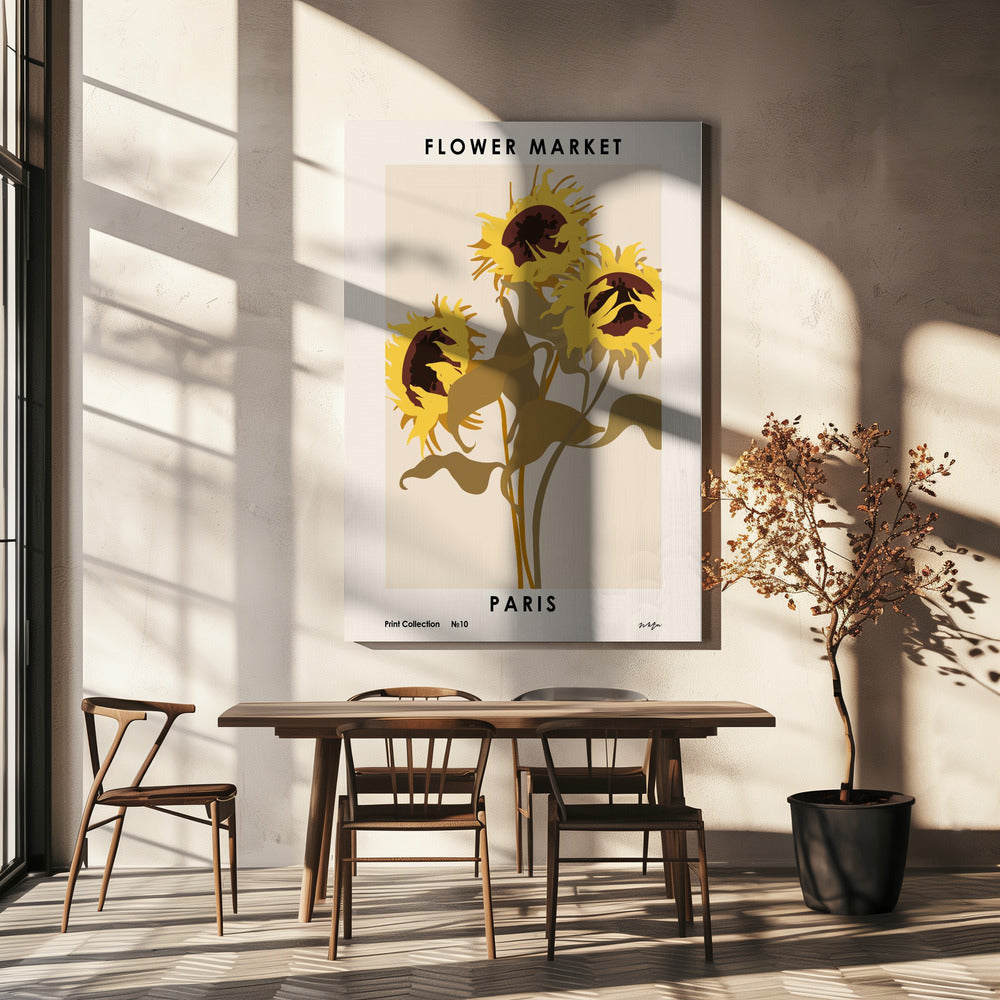 Blumenmarkt. Paris | Leinwand-Bilder