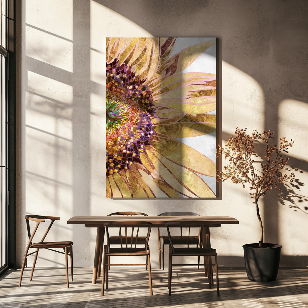 Golden sunflower | Canvas
