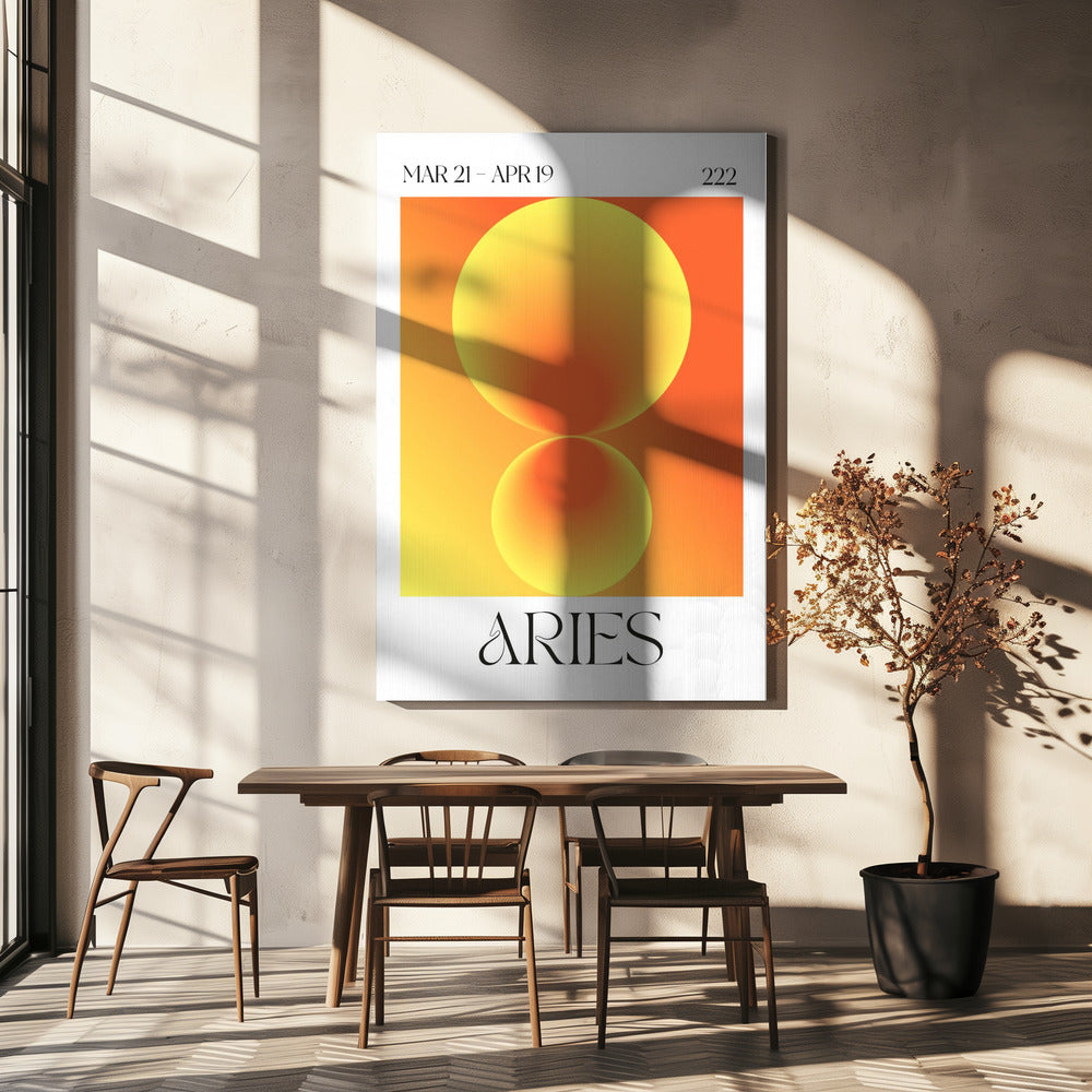 Liukuvärjätyt ympyrät oransseissa sävyissä | Canvastaulut