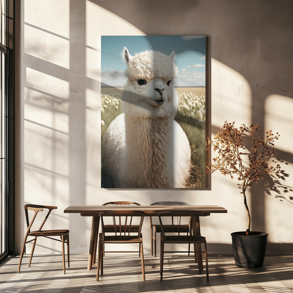 Llama in Bloom | Canvas