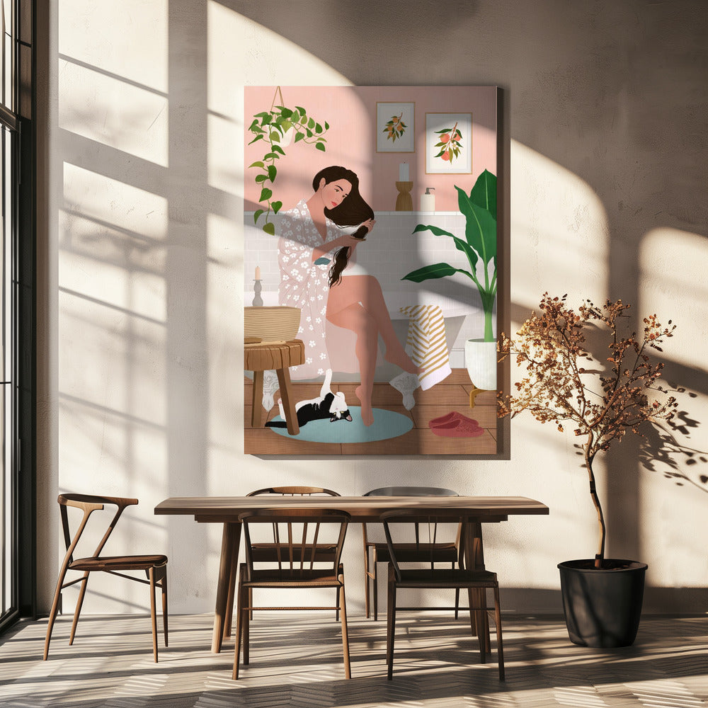 Nach einem Bad | Leinwand-Bilder