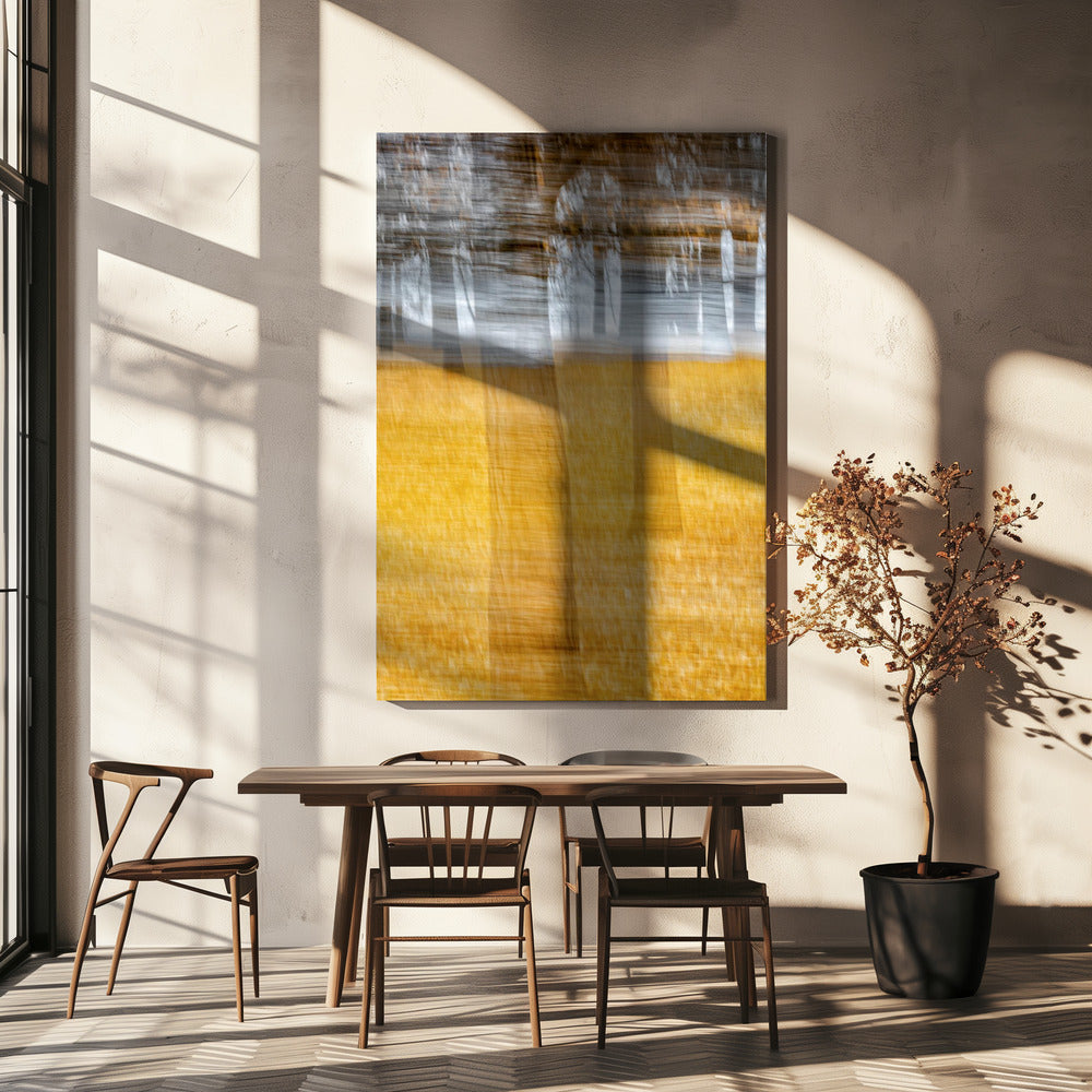 Keltaiset lehdet länsituuli | Canvastaulut