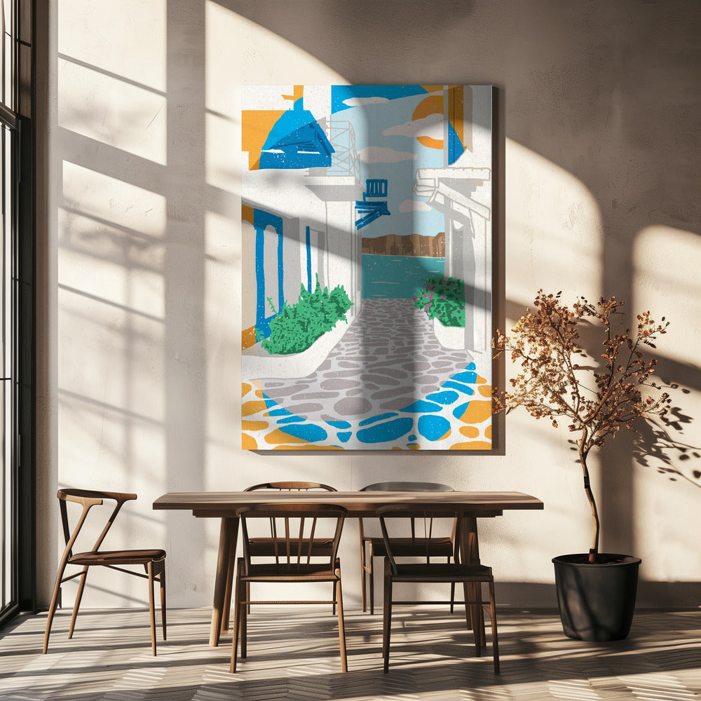 A Street in Greece | Canvas