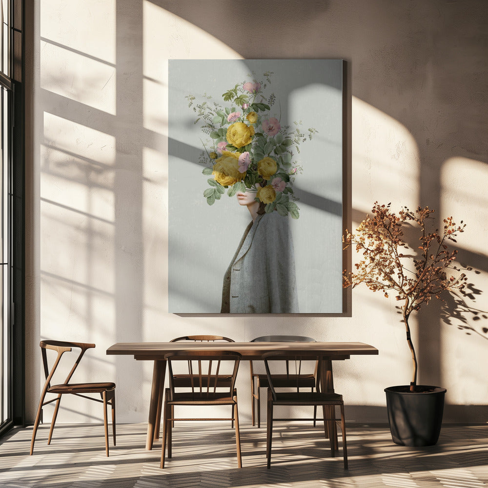 Keltainen kimppu | Canvastaulut