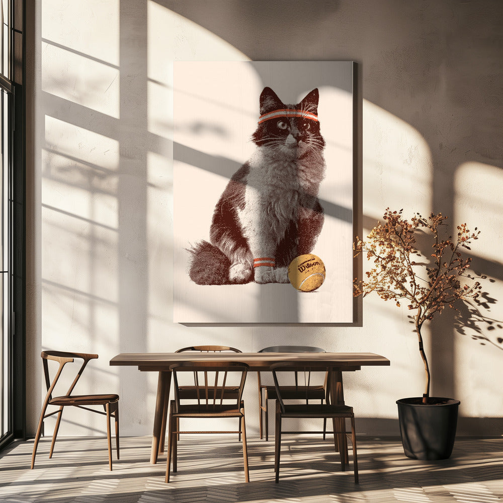 Tenniskatze | Leinwand-Bilder