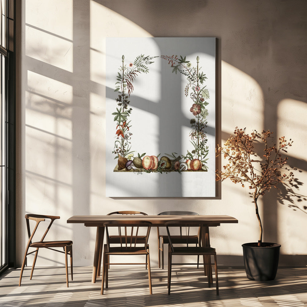 Hand Drawn Botanical Frame | Canvas