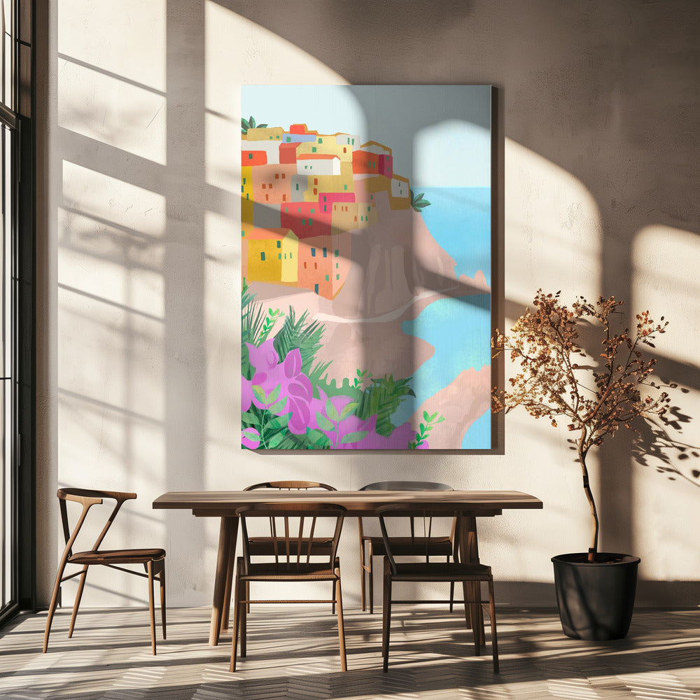 Cinque Terre, Italien | Lærredsbilleder