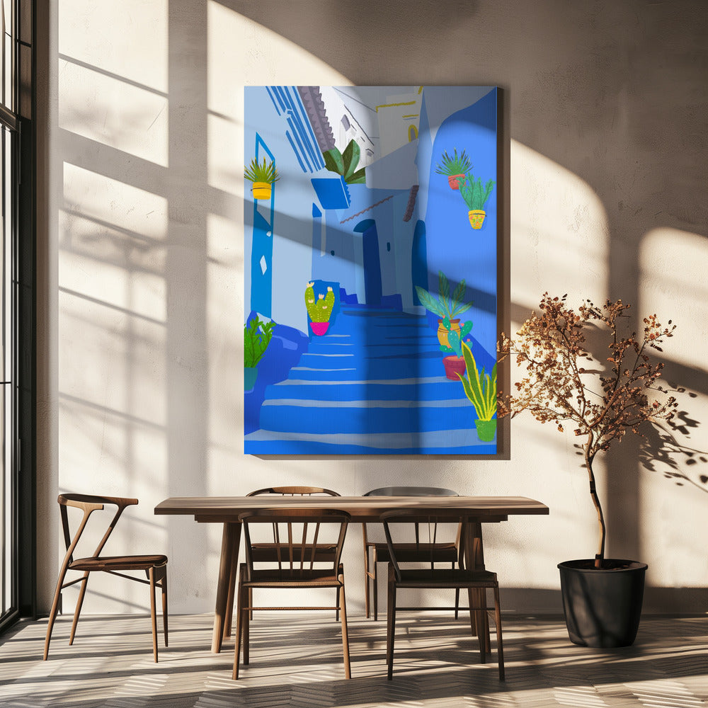 Blue city | Canvas