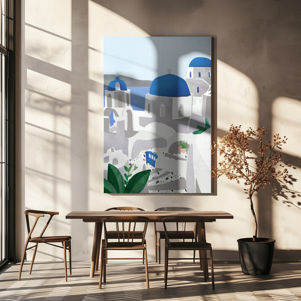 Santorini-øen | Lærredsbilleder