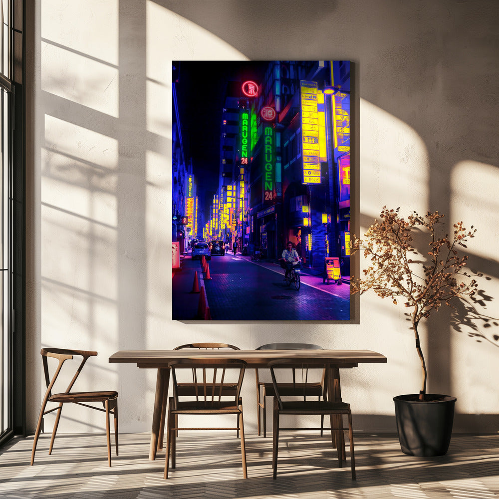 Neonstraße | Leinwand-Bilder