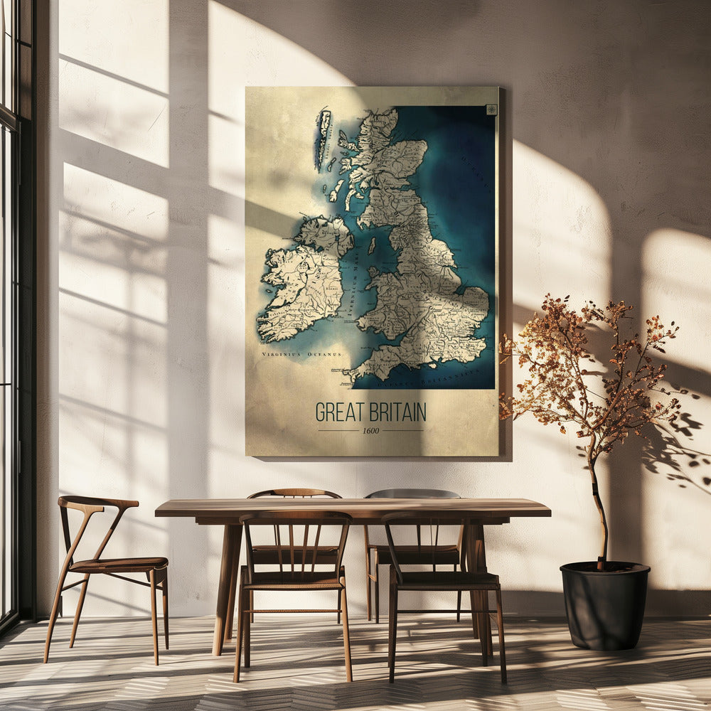 Great Britain map | Canvas
