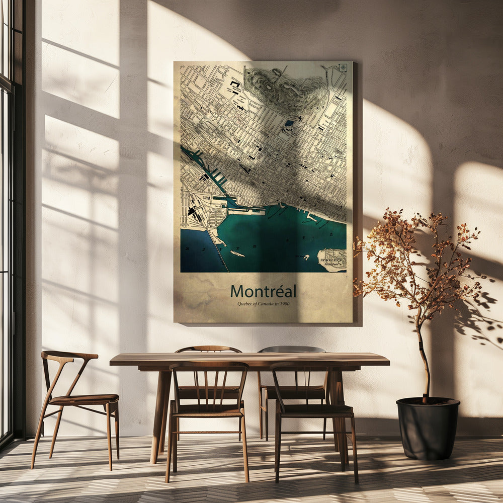 Montreal map | Canvas