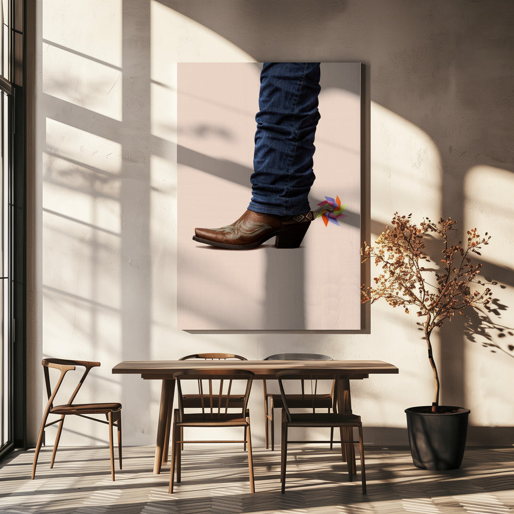 Nicht ernst gemeinter Cowboy | Leinwand-Bilder