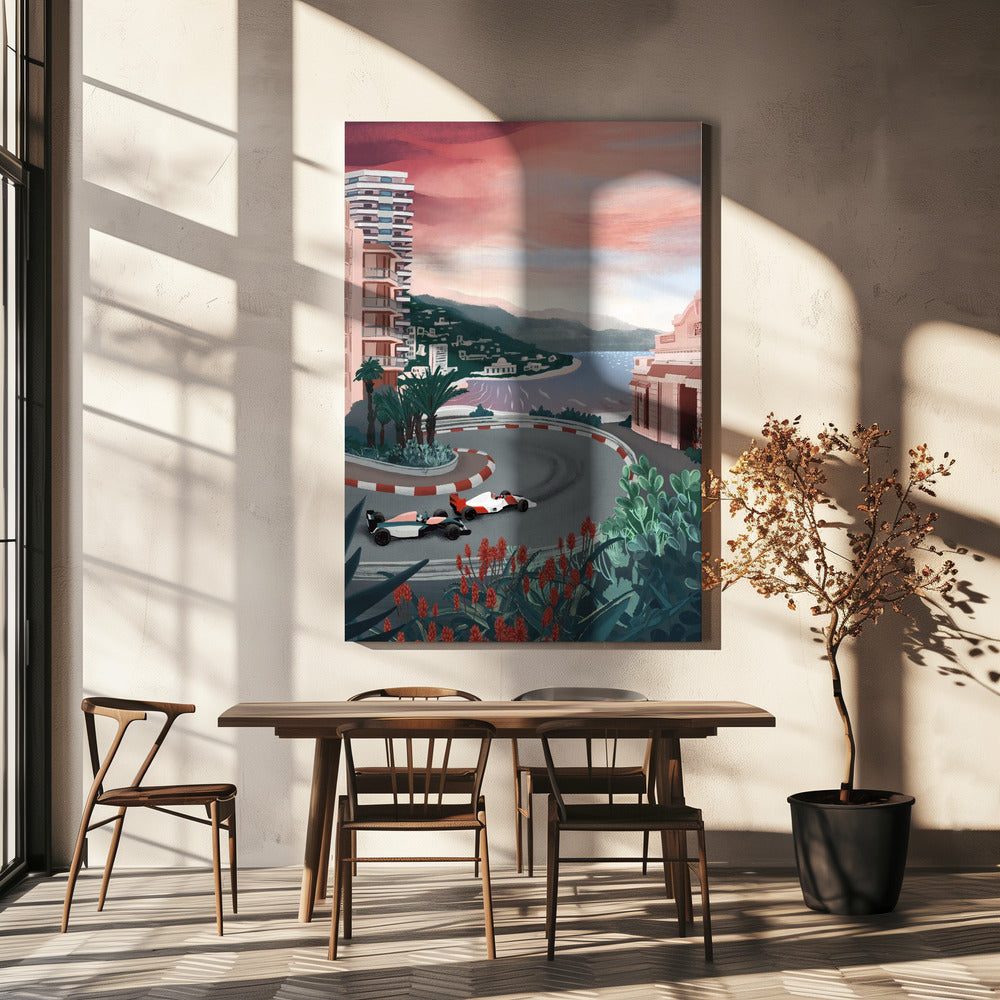 Rennstrecke von Monaco | Leinwand-Bilder