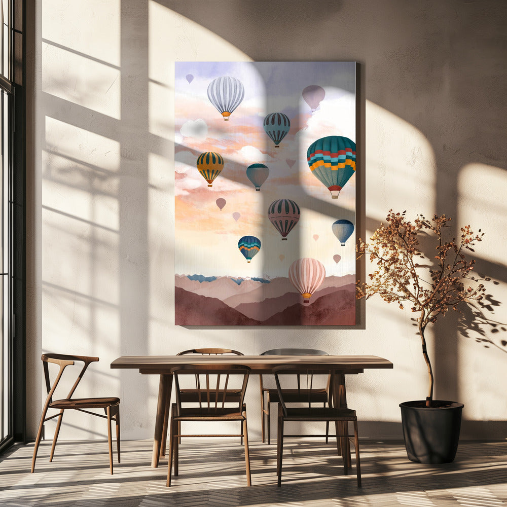 Heißluftballonhimmel | Leinwand-Bilder