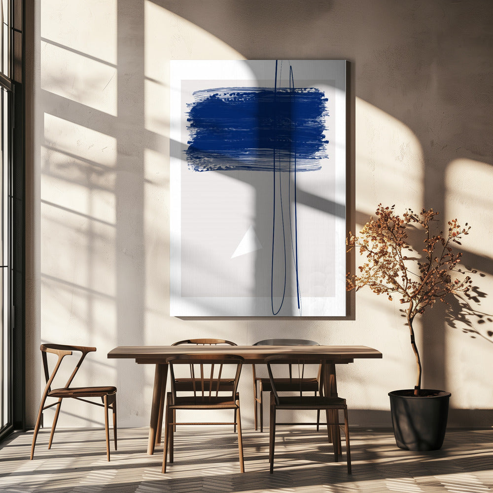 Pinceladas azules atrevidas | Impresiones en Lienzo