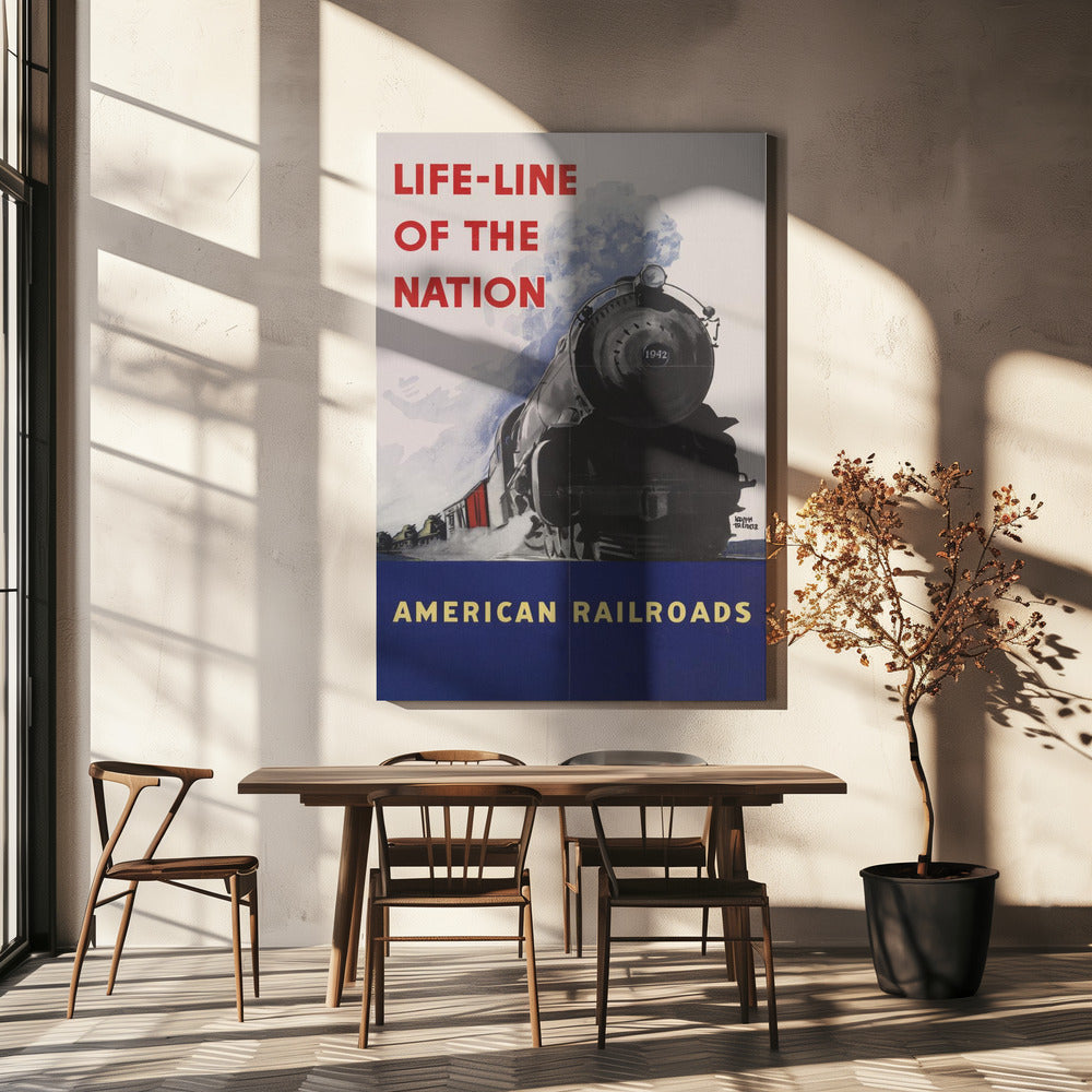 American Railroads - Kansakunnan elämänlanka | Canvastaulut