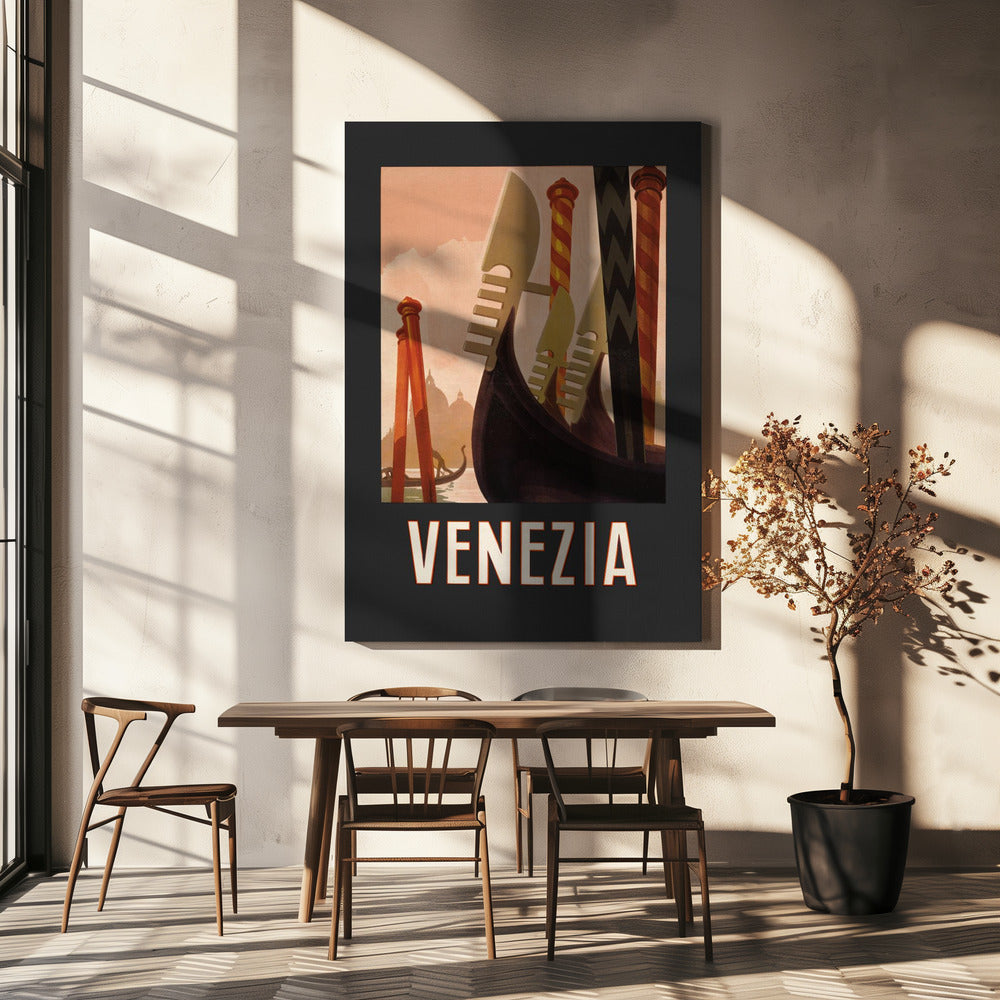 Venedig Plakater - Kunsttryk Mørk | Lærredsbilleder