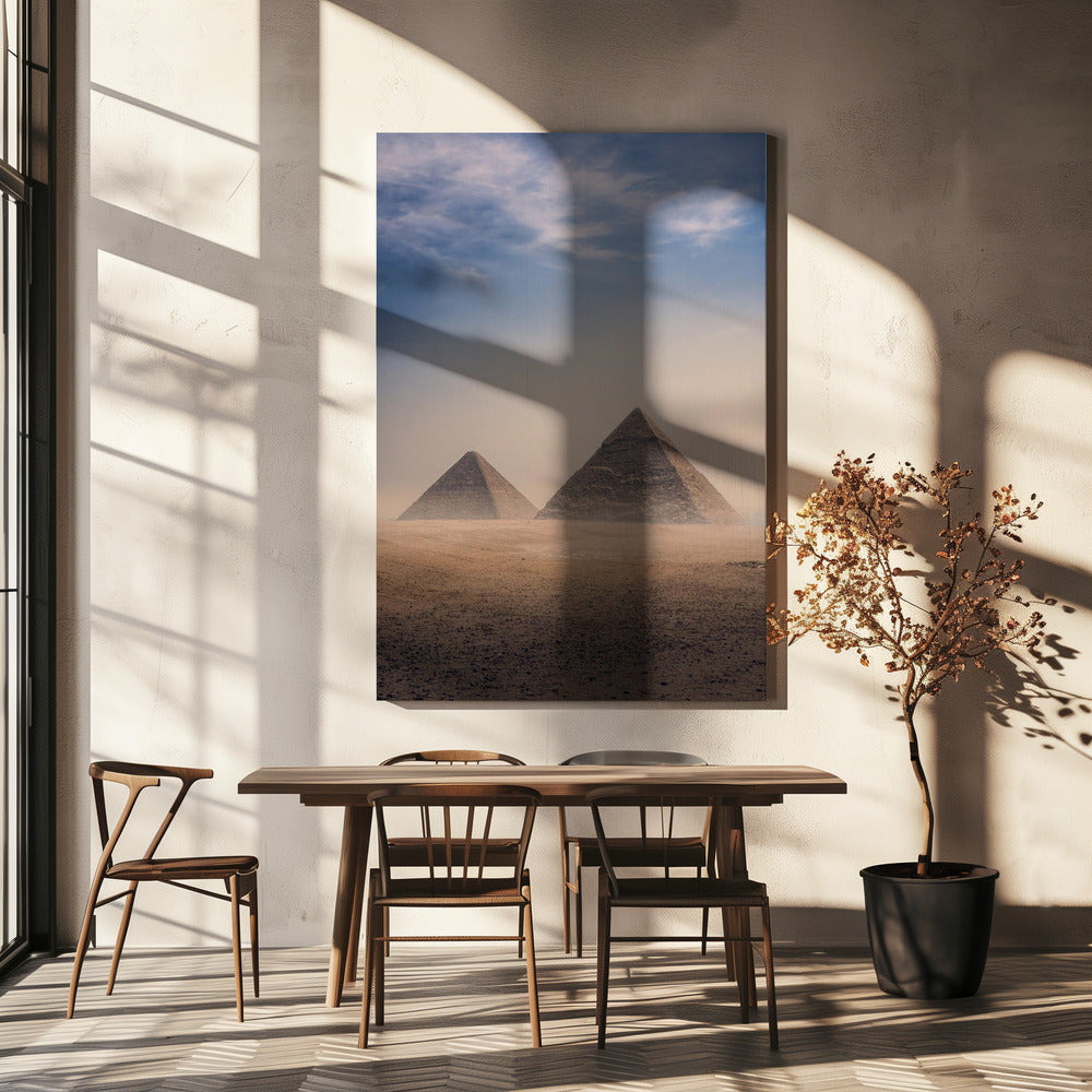 De stora pyramiderna i Giza, Kairo, Egypten | Canvas