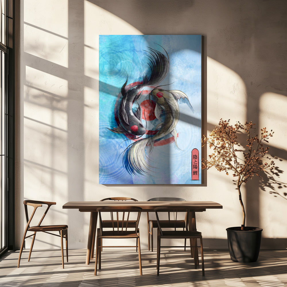 Jasny Koi | Wydruki na łótnie