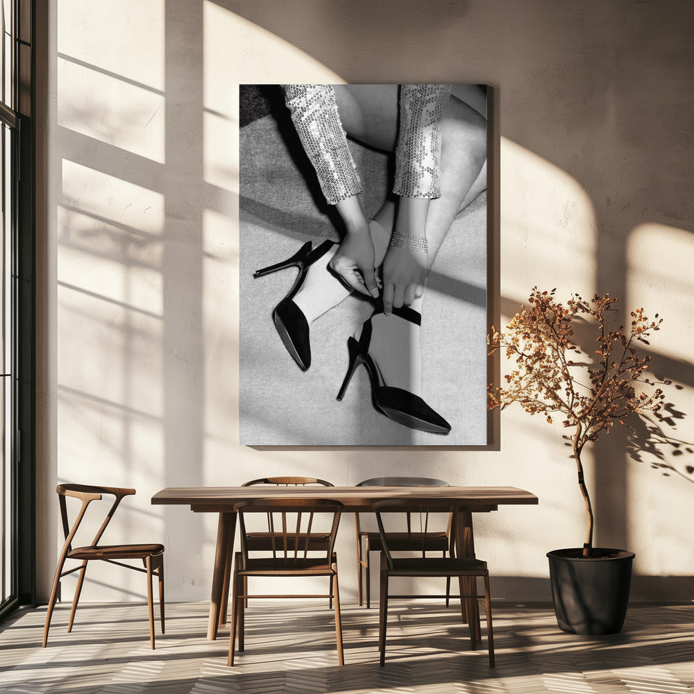 Legs Party Black and White | Canvas