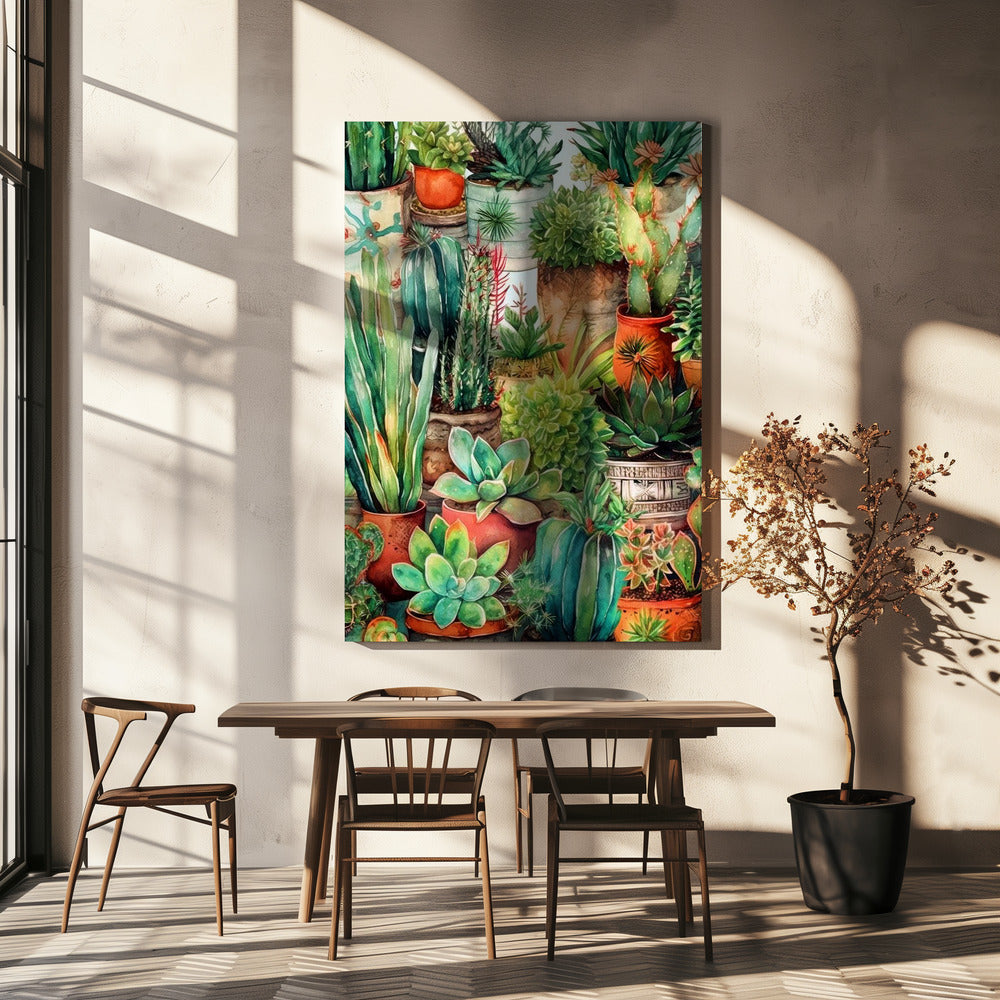 Succulents and cactus 13 POTTED FLORALS | Canvas