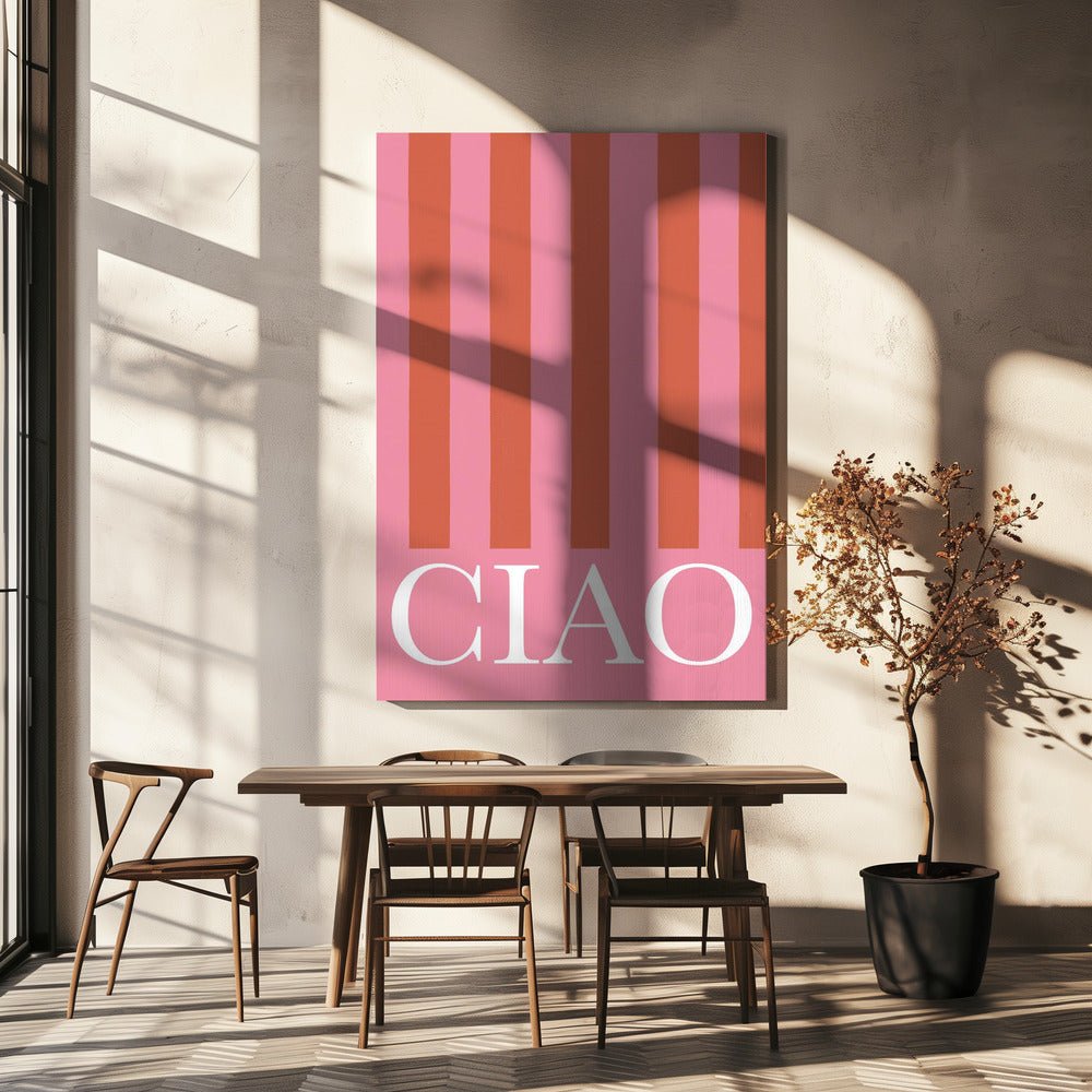 Ciao Streifen | Leinwand