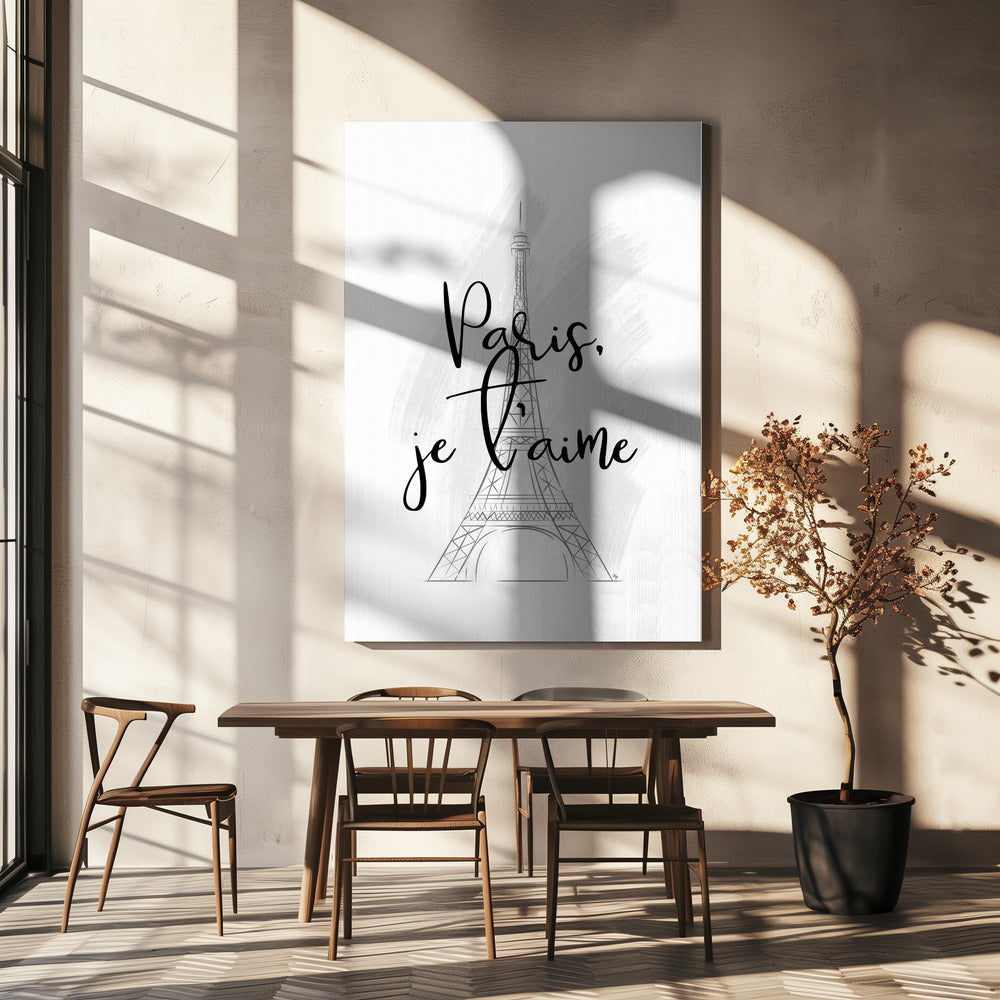 Love in Paris Sketch | Canvas