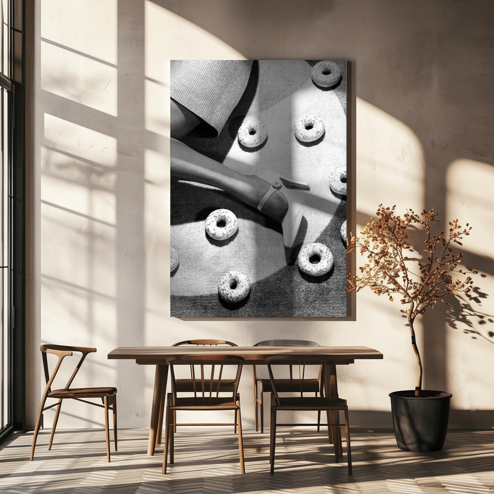 Disko 2 mustavalkoinen | Canvastaulut