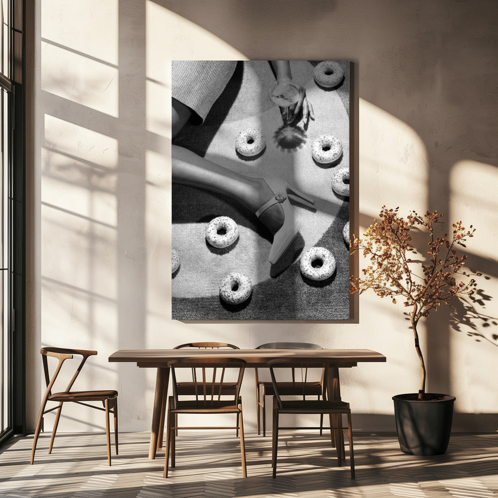 Disko mustavalkoinen | Canvastaulut