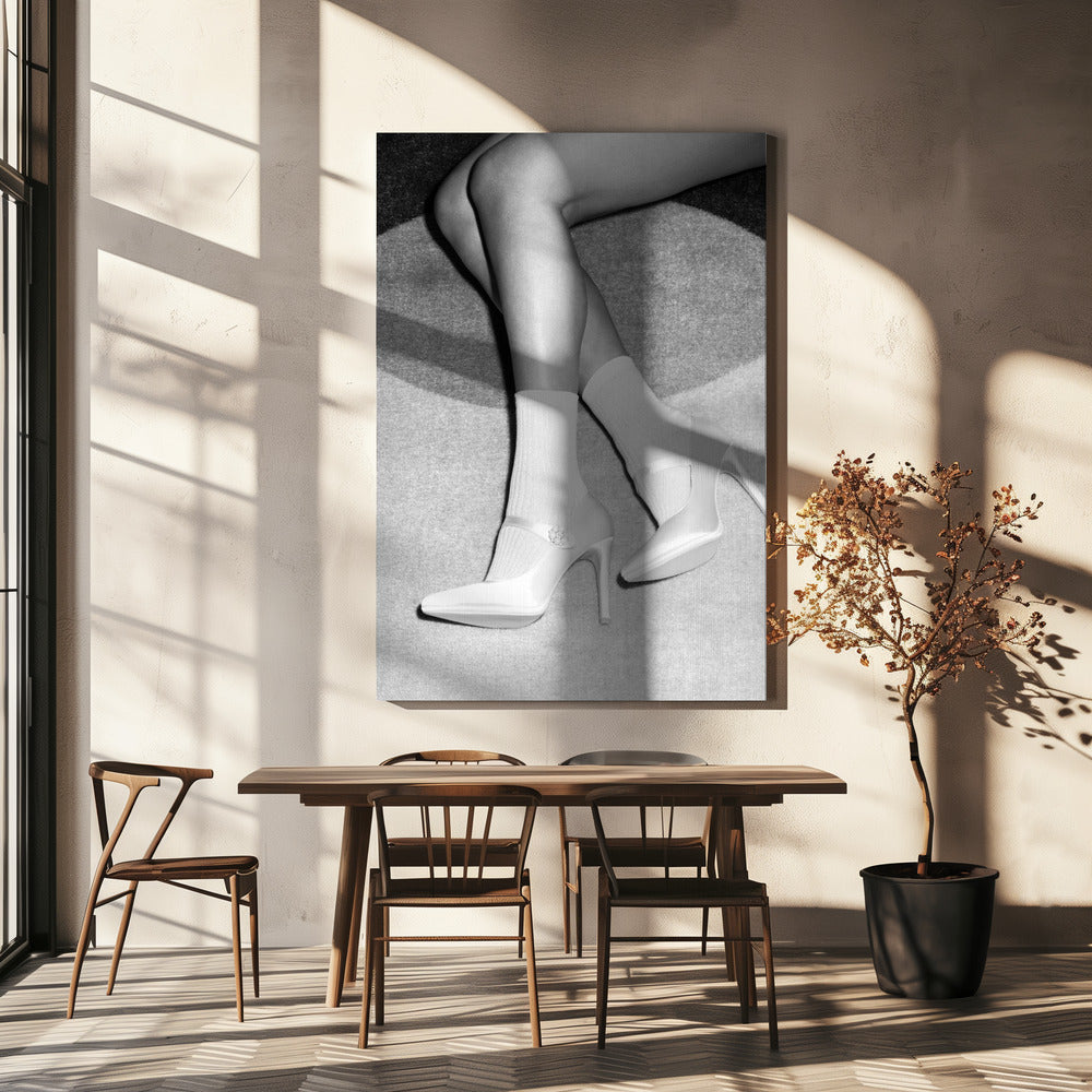 Jalat mustavalkoinen | Canvastaulut
