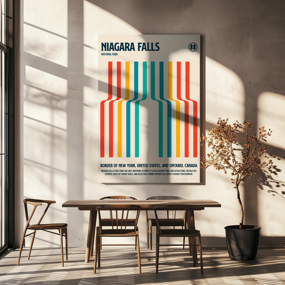 Niagara Falls National Park Travel Poster | Canvas