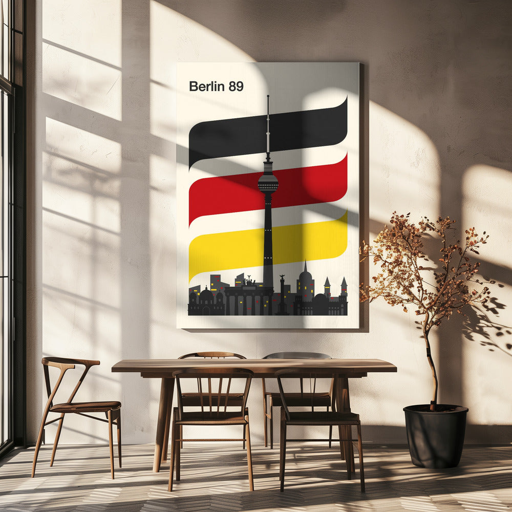 Berlin Retro Travel Print | Canvas