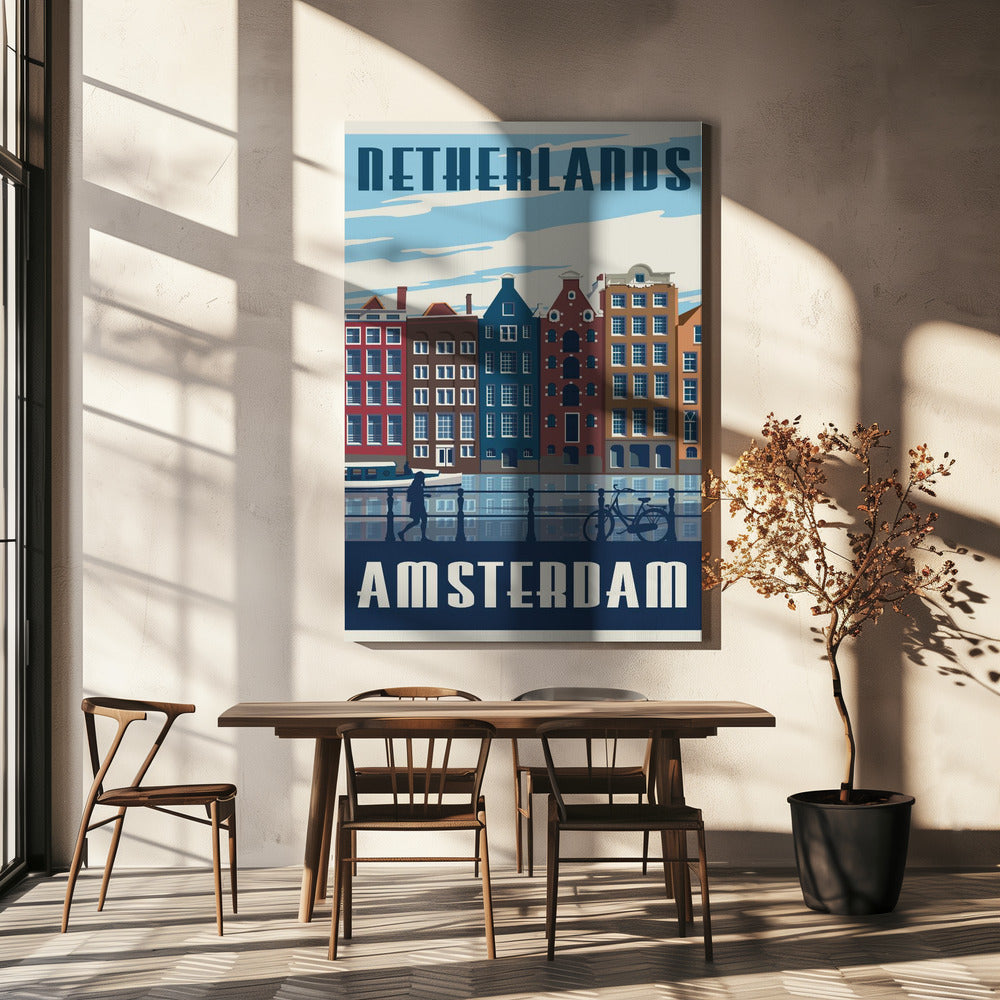 Amsterdam Travel Print | Canvas