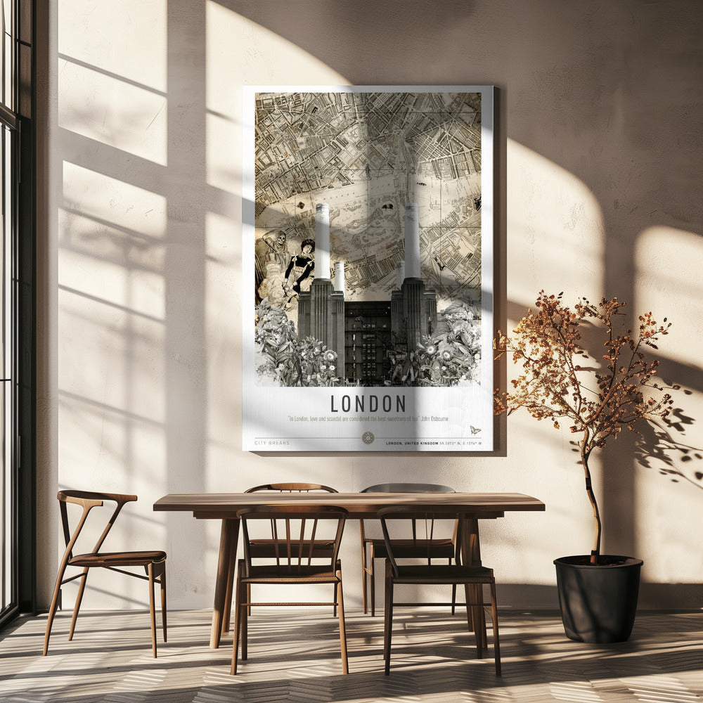 Lontoo Battersea (Kaupunkilomat) | Canvastaulut