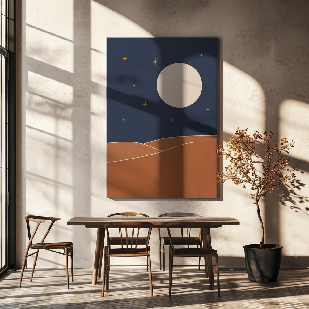 Gwiaździsta Gwiaździsta Noc | Wydruki na łótnie