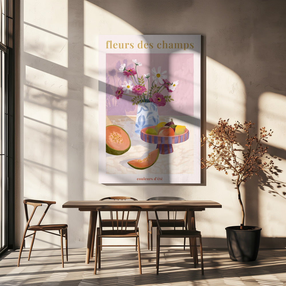 Fleur Des Champs - Pink | Canvas