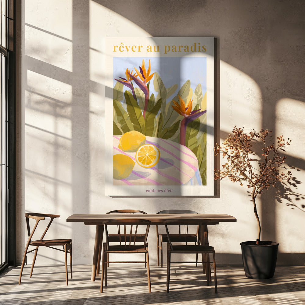 Rêver Au Paradis - Lemon | Canvas