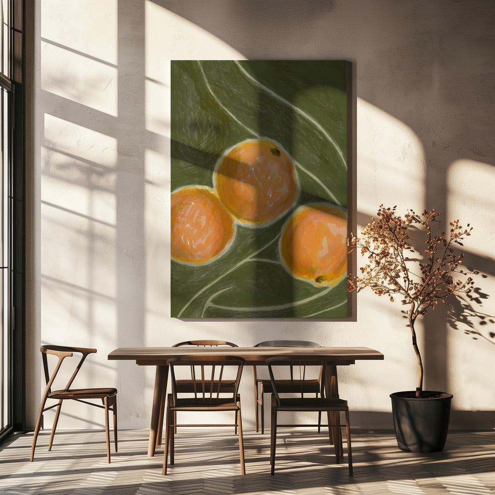 KH Studio - Die Farben Orange & Grün | Leinwand