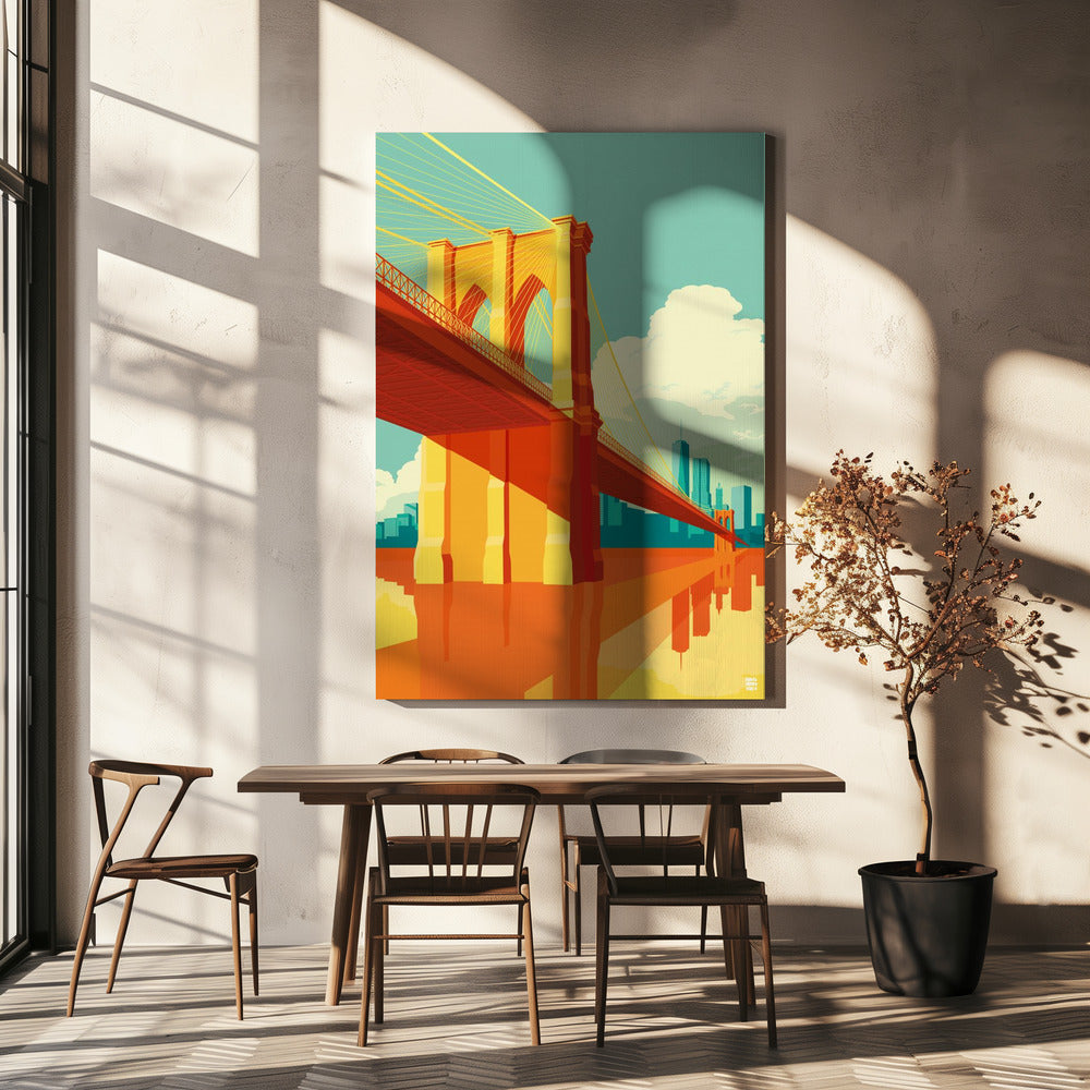 Most Brookliński w Nowym Jorku | Wydruki na łótnie